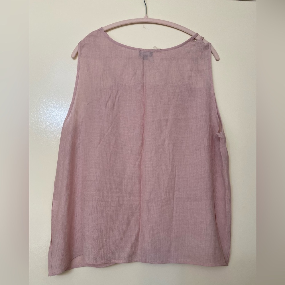Mauve Tank Top with Lattice Detail - Picture 4 of 5